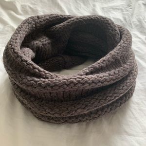 Vintage brown accordion tube scarf